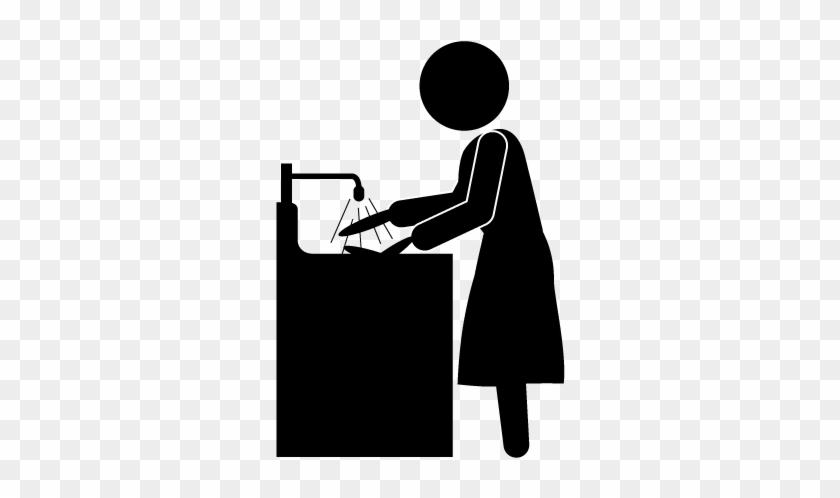 I Wash The Dishes - Clip Art #566282