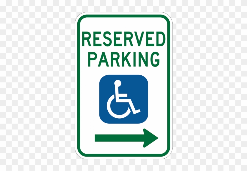 Reserved Parking For Handicapped - Handicap Parking Sign #566449