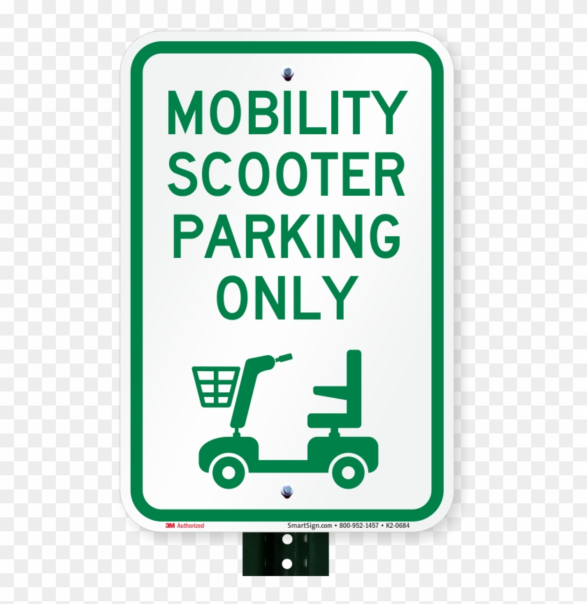 Mobility Scooter Parking Only, Reserved Parking Sign - Employee Of The Month Parking Spot #566506