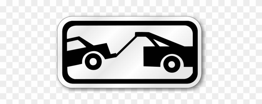 Tow Away Graphic Placard Sign - Unauthorized Vehicles Will Be Towed Sign #566601