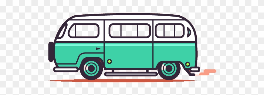 Volkswagen Type 2 Bus Cartoon Automotive Design - Cartoon #566654
