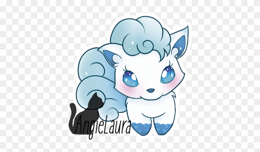 Alolan Vulpix Sticker By Angielaura - Vulpix #566656