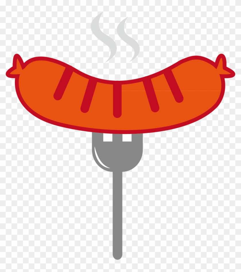 Hot Dog Sausage Bun Barbecue Cartoon - Sausage Cartoon #566675