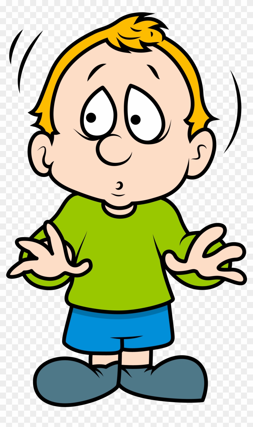 Cartoon Royalty-free Clip Art - Scared Boy Cartoon Png #566682