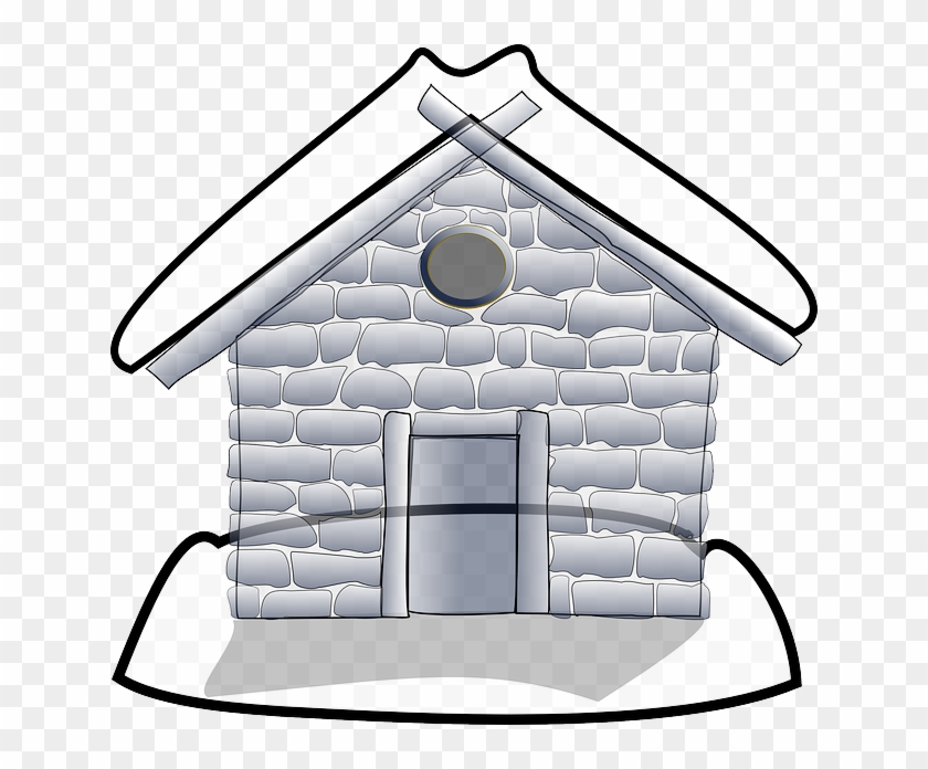High End Real Estate Agent - Stone House Cartoon #566716