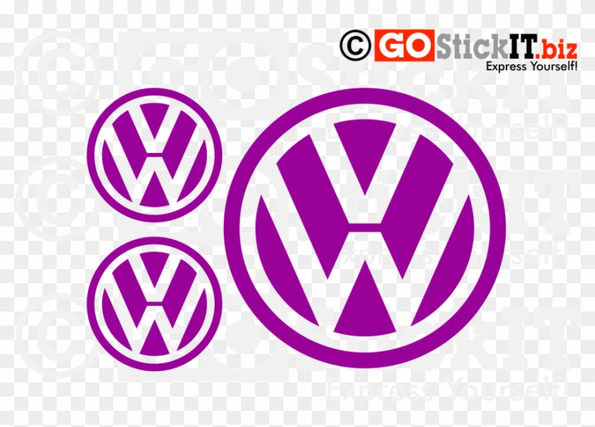 Vw Volkswagen Logo Set Vinyl Decal Sticker - Volkswagen #566762