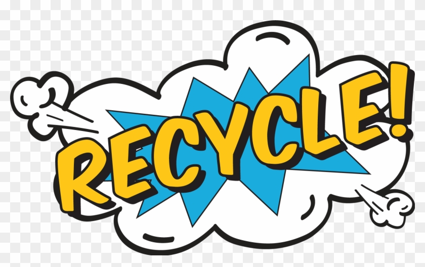 Swoop In And Save The Day By Recycling Your Used Motor - Recycle Word Art #566978