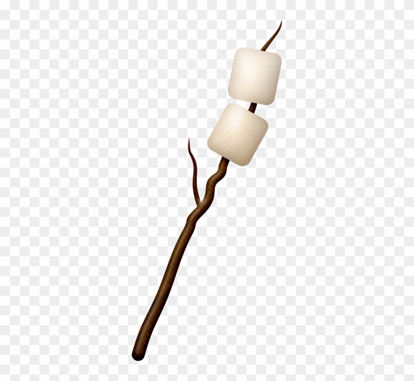 Marshmallow On A Stick - Roasting Marshmallows Clipart #567003
