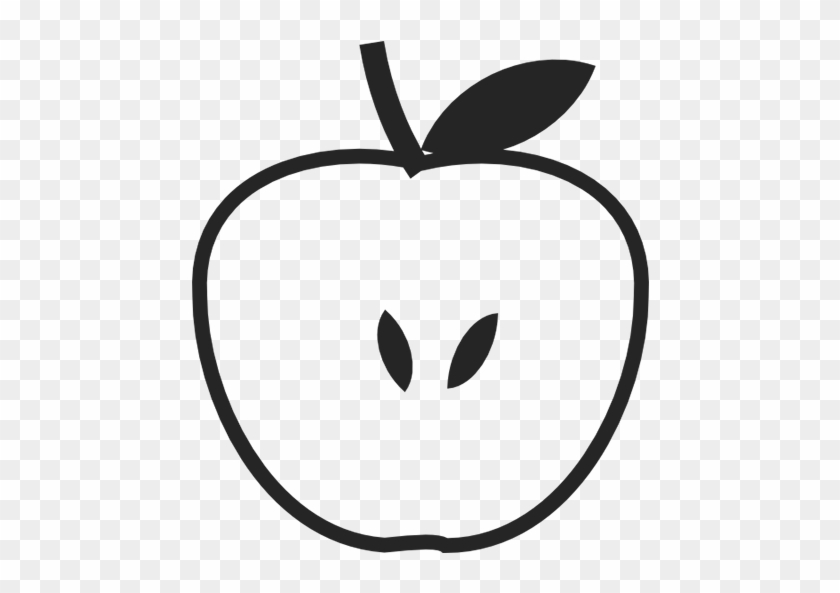 Download Png Image Report - Half Apple Silhouette #567004