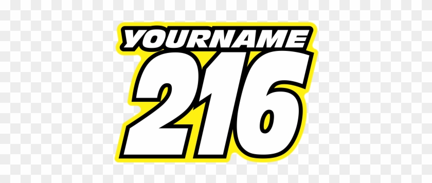 Multicolored Race Numbers With Name Printed & Laminated - Multicolored Race Numbers With Name Printed & Laminated #567080