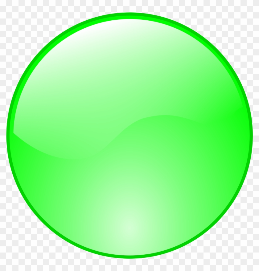 Button Clipart Green Circle - Button Icon Green #567259