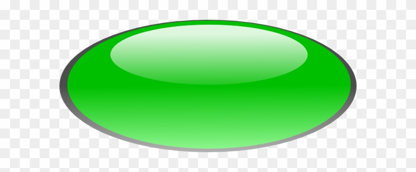 Green Oval Button Clip Art - Green Oval Png #567269