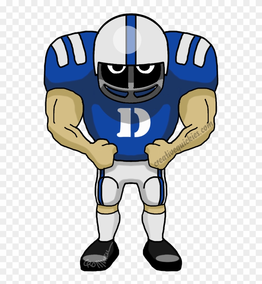 Durham North Carolina Duke University Blue Devils - Dallas Cowboy Football Player Clipart #567394
