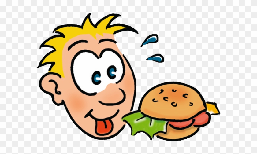 Comicfigur Mit Burger - Comicfigur Mit Burger #567467