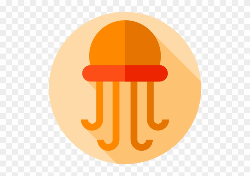 Jellyfish Free Icon - Circle #567580