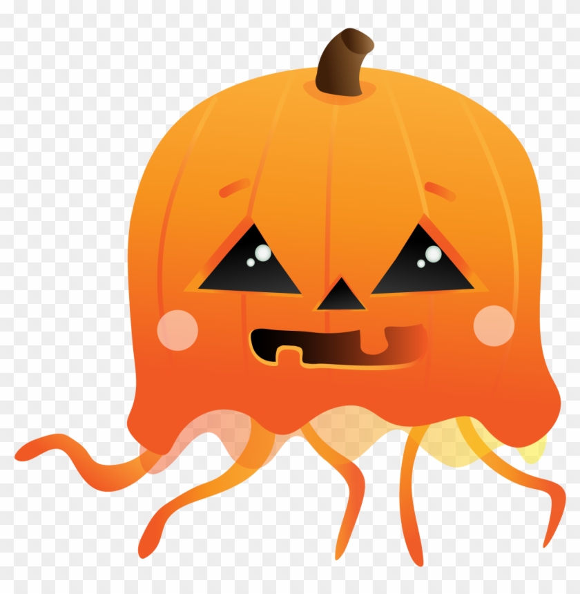 Holiday Jellyfish Set - Jack-o'-lantern #567583