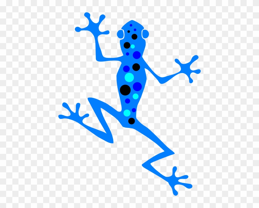 Little Blue Frog Clip Art - Frog Vector Free #567646