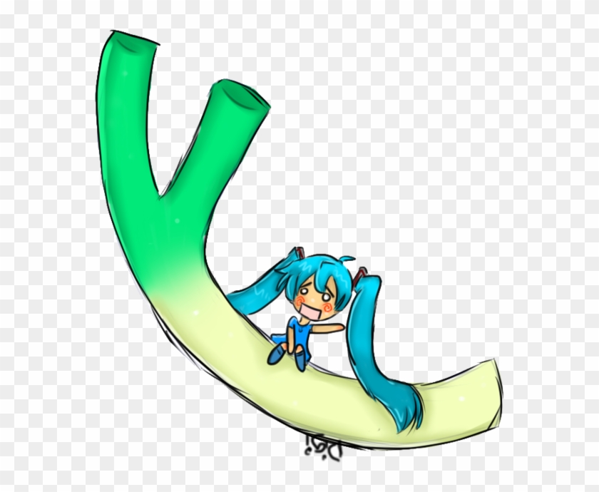 Big Leek And Miku By Digi775 - Cartoon #567652