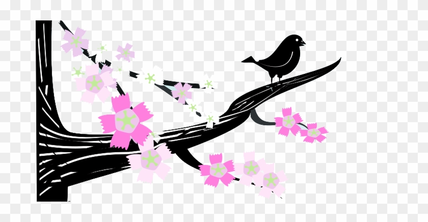 Spring Png Hd - Schwarze Vogelgrußkarte Karte #567733