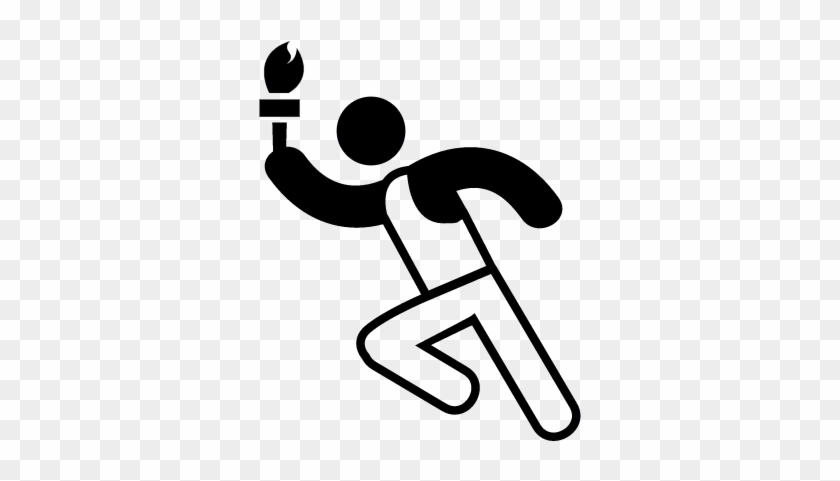 Olympic Torch Runner Vector - Tradition Icon #567868
