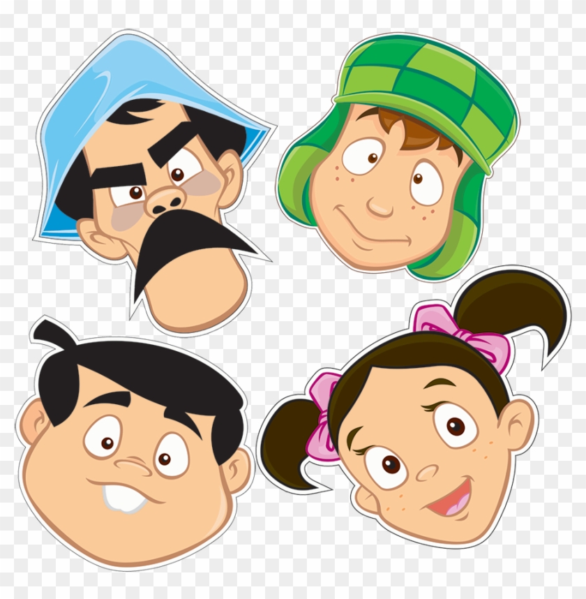 Mascara Chaves New - Turma Do Chaves Em Desenho Rosto #568195