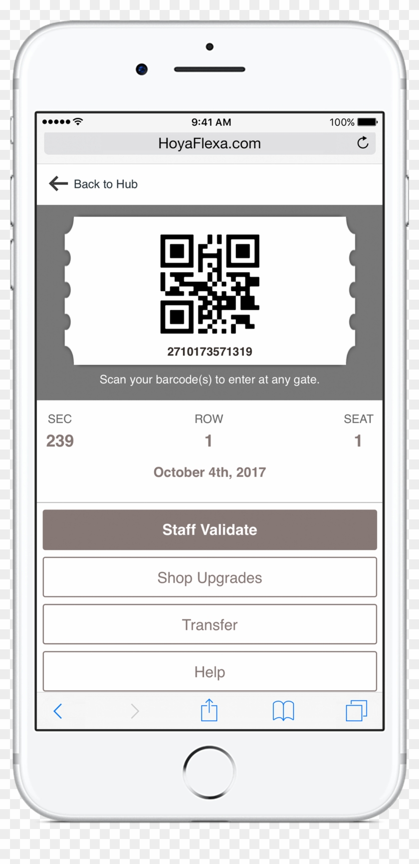 On Gameday, Scan In With Your Mobile Barcodes And Enjoy - Screenshot #568328