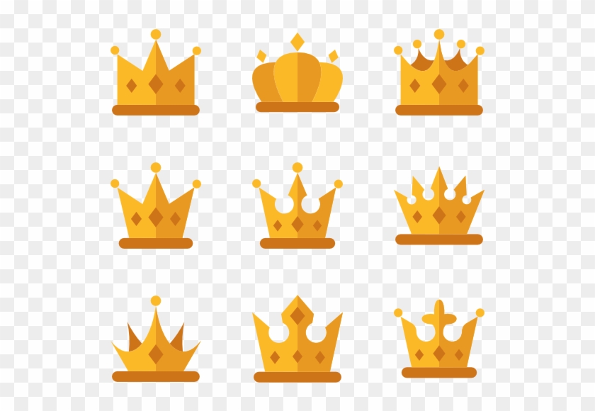 Crown - Vector Flat Crown Png #568546