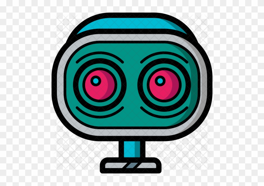 Wide Awake Bot Icon - Vector Graphics #568636