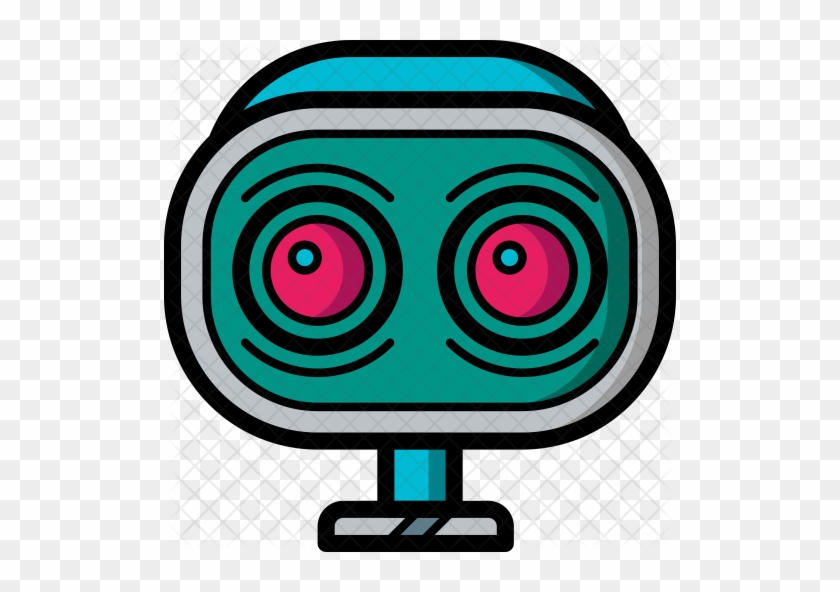 Wide Awake Bot Icon - Vector Graphics #568636