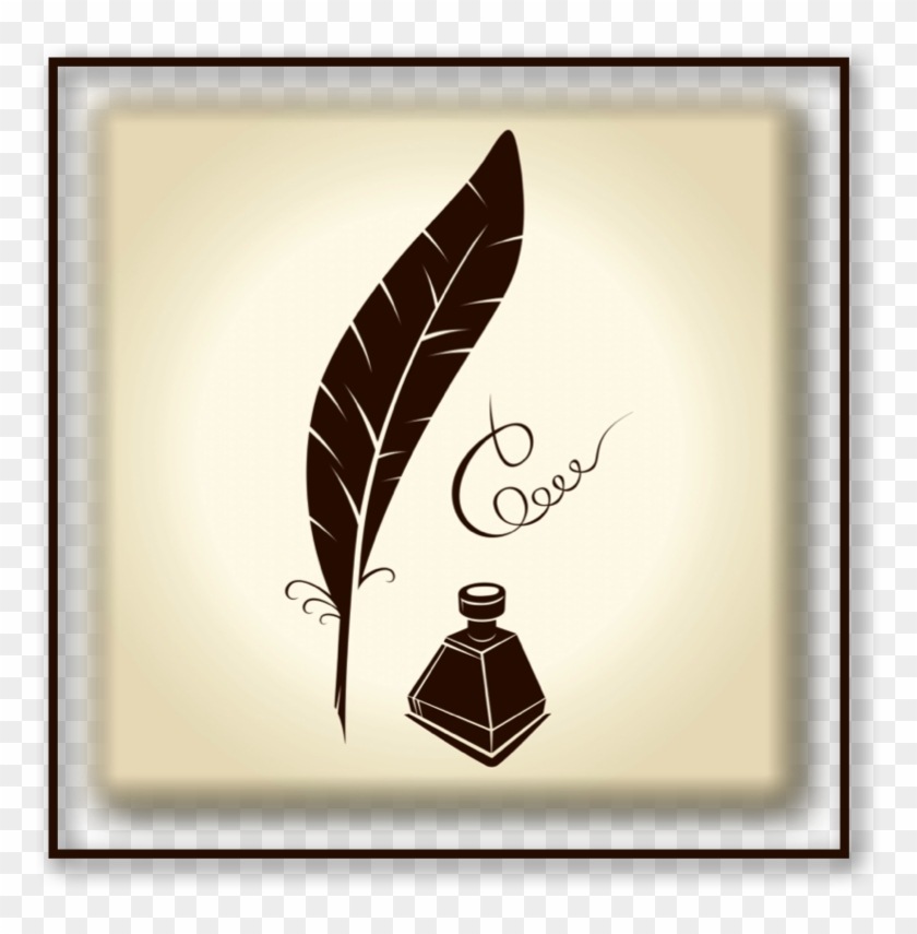Quill Pen Clipart - Feather Pen And Ink #568666