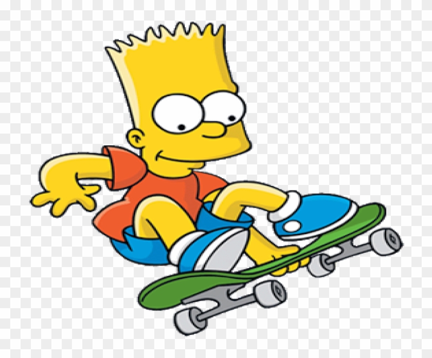 Bart Simpson Skateboard Clipart Png Photo - 66303