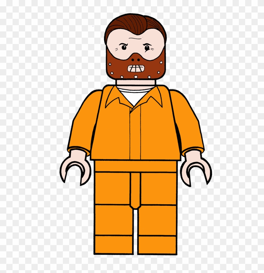Hannibal Lecter Horror Icon By Kung Fu Eyebrow - Lego Minifigure Colouring Page #568782