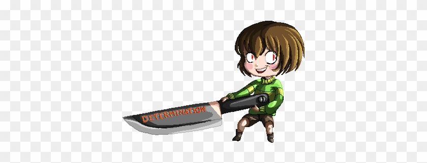 Actuallykc 27 2 Chara Knife - Undertale Chara With Knife #568865
