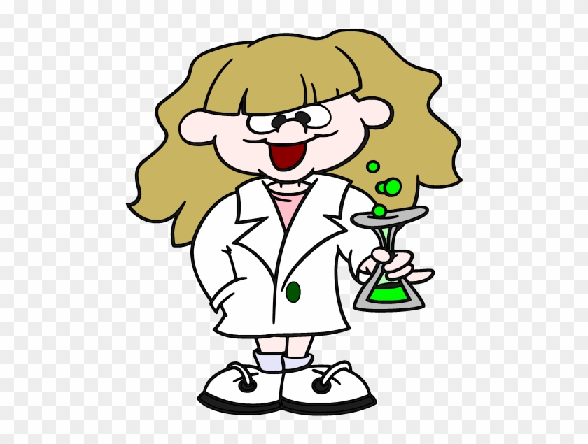 Young Scientist Mascot - Cartoon Girl Scientist Png #568868