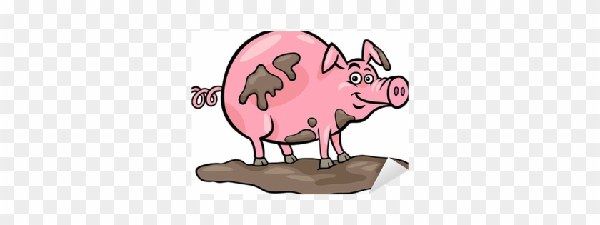 Pig Farm Animal Cartoon Illustration Sticker • Pixers® - Matching Game Preschool Edition #568966