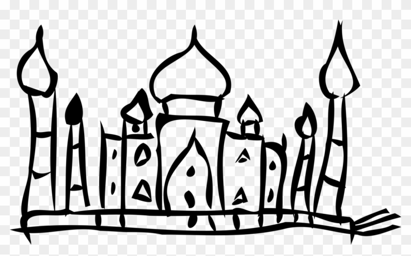 Vector Illustration Of Mosque Place Of Worship For - Mosque #569002