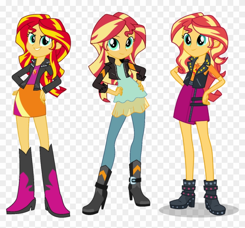 Icantunloveyou, Beautiful, Boots, Clothes, Comparison, - My Little Pony Equestria Girls Sunset Shimmer #569054