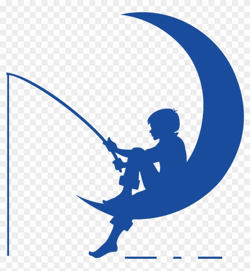 Glow In the Dark Boy Fishing from Crescent Moon Lumo Sticker – School ID  Labels