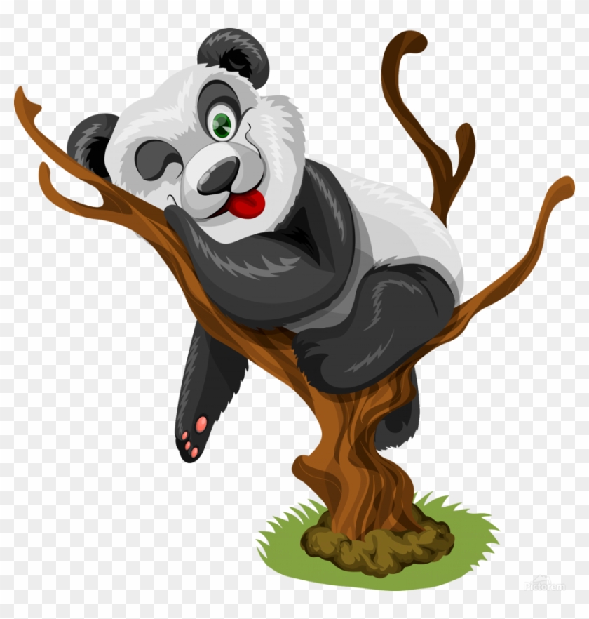 Canvas Print - Panda Old Clipart #569407