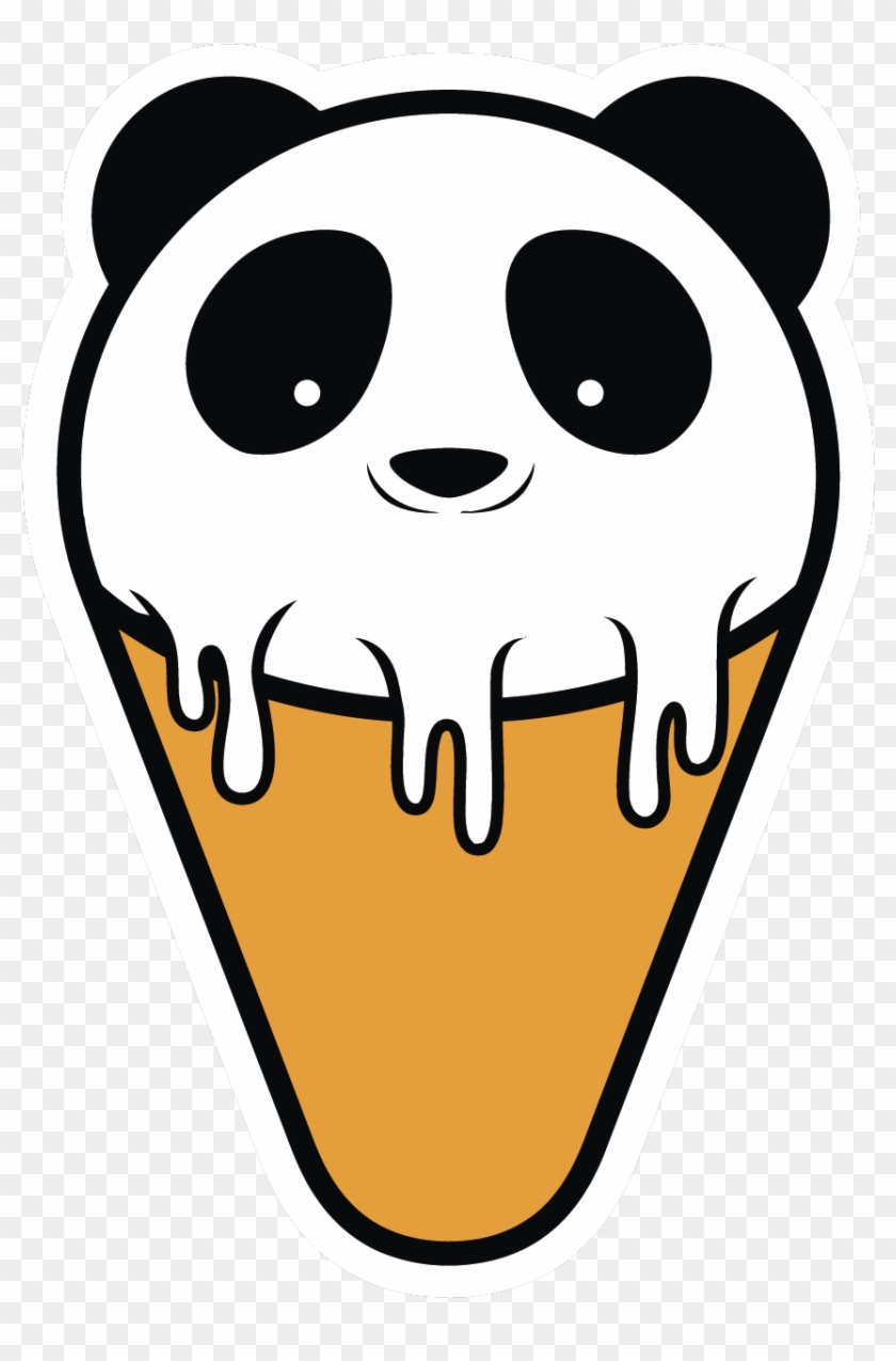 Ice Cream Cone Giant Panda Custard - Giant Panda #569410