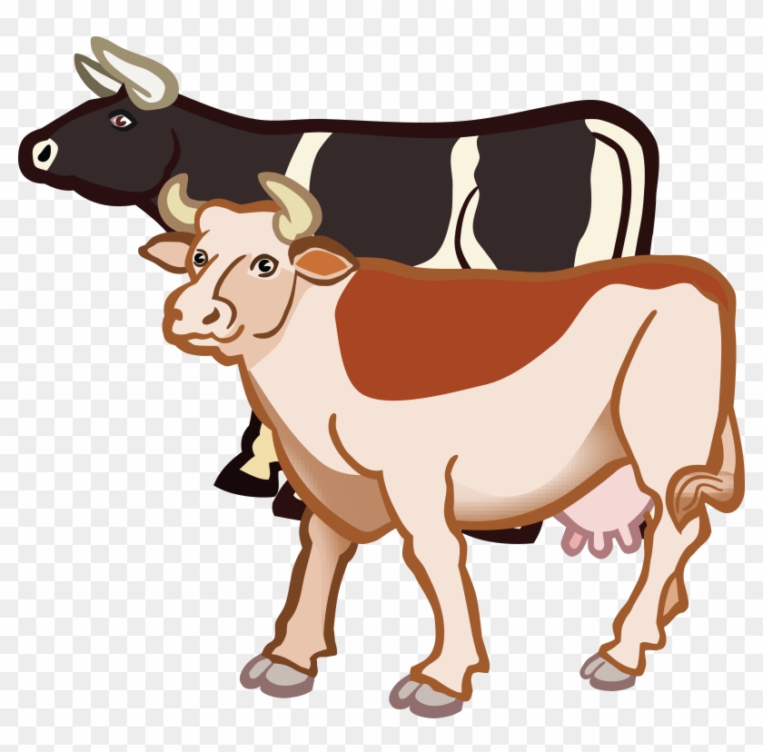 Free Clipart Of A Pair Of Cows - Tasmanian Devil Cartoon #569592