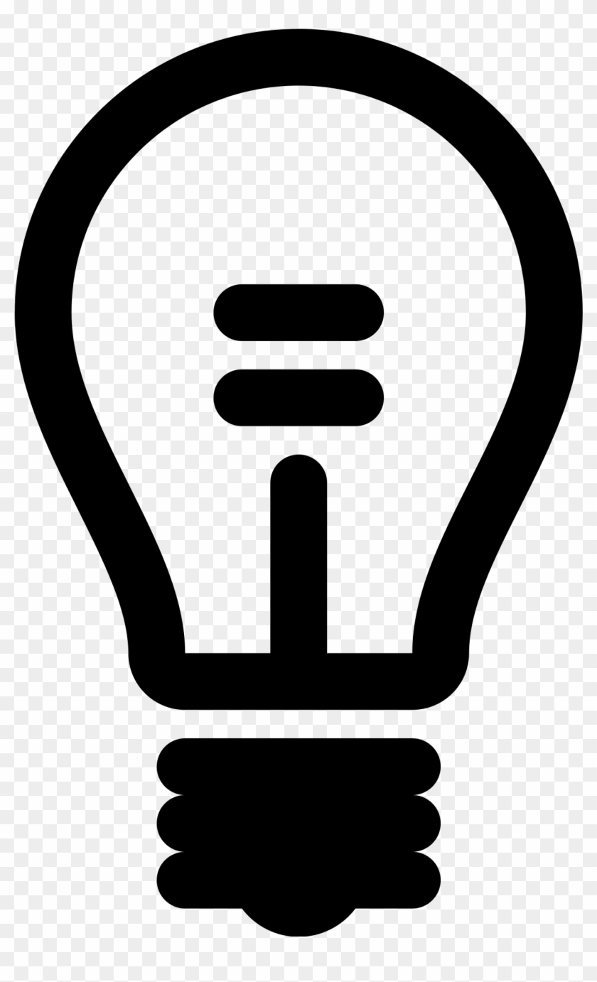 Lamp Outline - Light Bulb Icon Free #569697