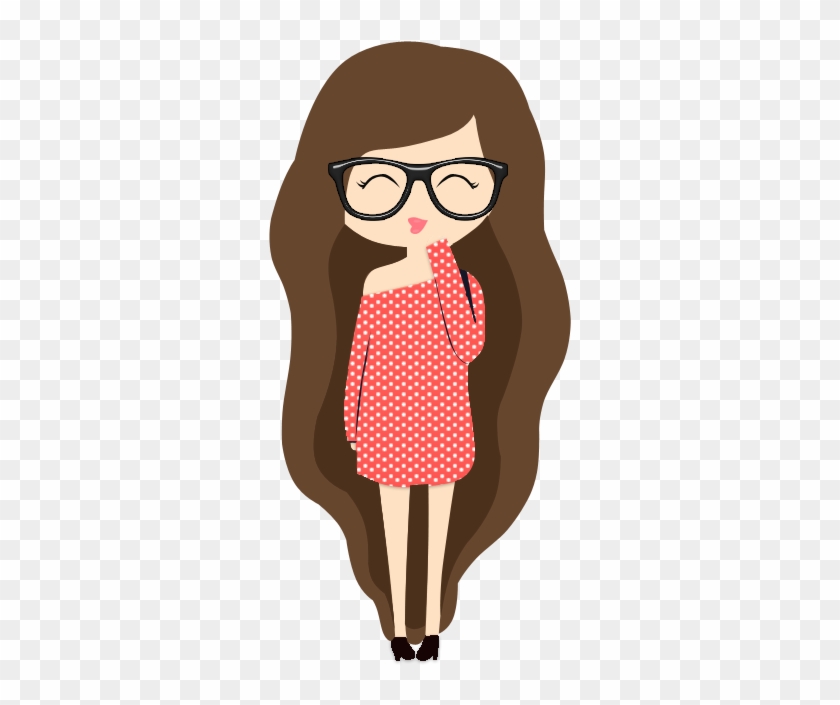 Imagenes Png Tumblr Hipster - Cute Cartoon Girl Png - Free Transparent PNG  Clipart Images Download