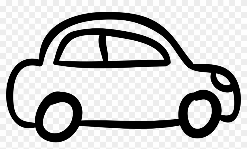 Car Outlined Vehicle Side View Comments - Drawing Cartoon Car #570033