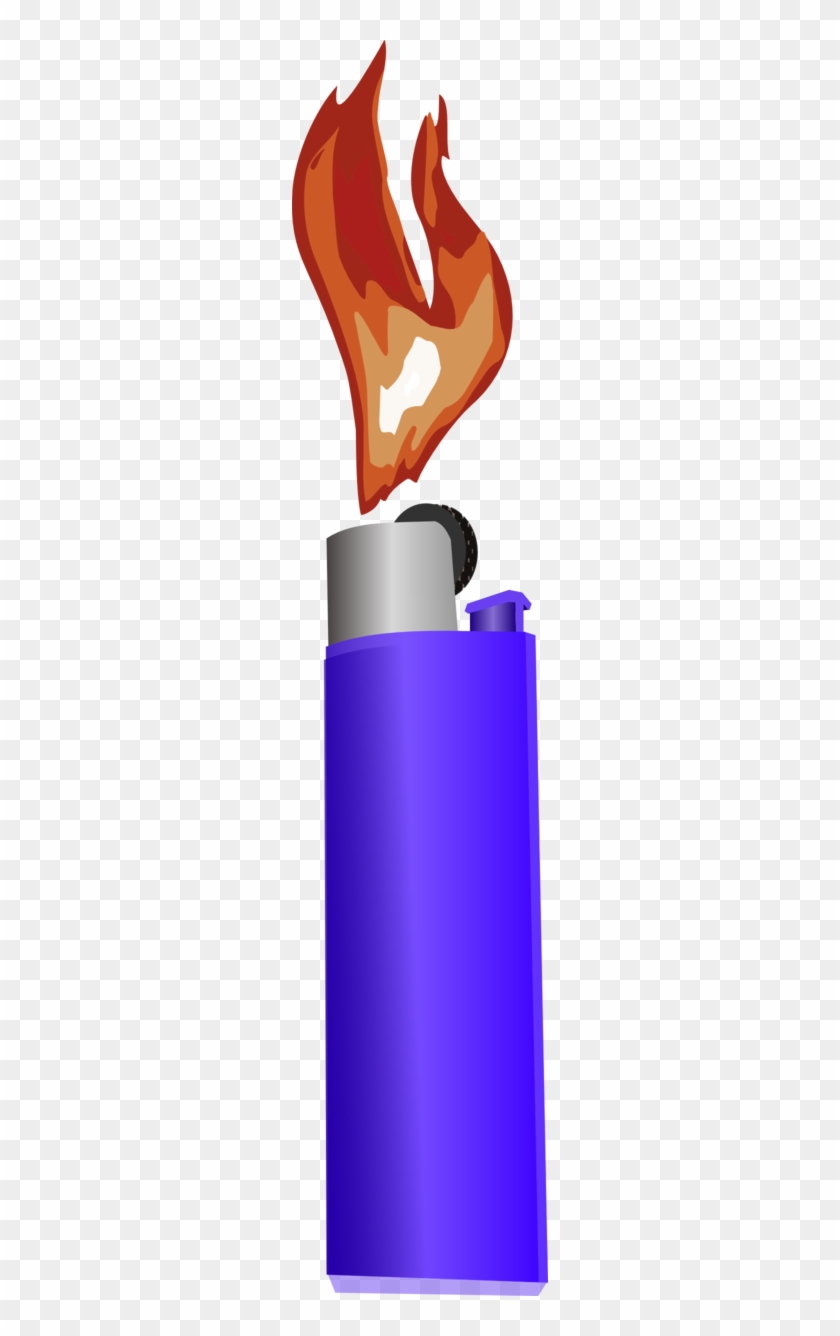 Lighter With Flame - Clip Art Lighter #570153