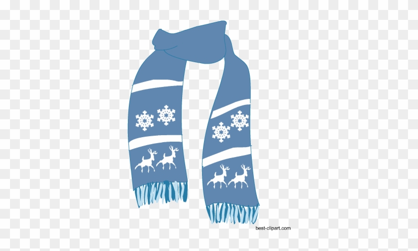 Light Blue Scarf, Free Winter Season Clip Art - Winter #570193