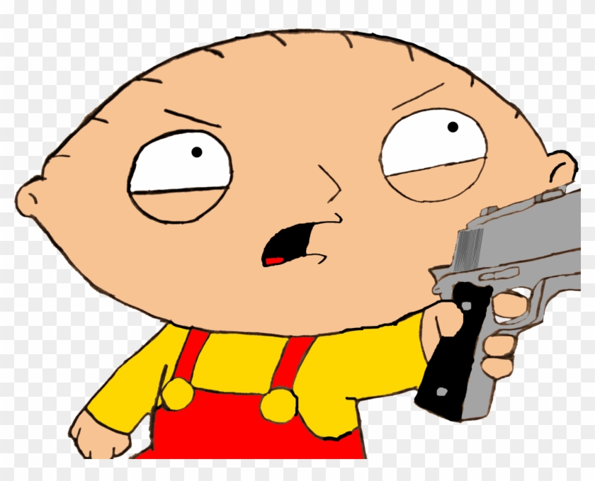 Stewie Griffin With A Gun Free Transparent Png Clipart