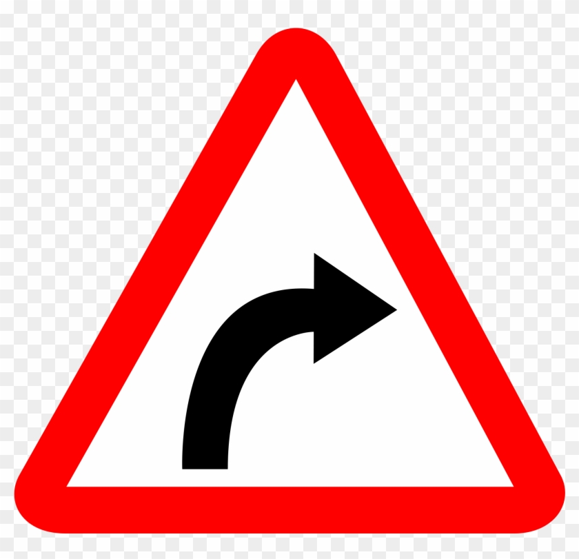 Traffic Sign Warning Sign Curve Road - Traffic Sign Warning Sign Curve Road #570302