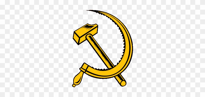 Ukrainian Ssr Hammer-sickle By Columbiansfr - Yellow Sickle And Hammer #570549