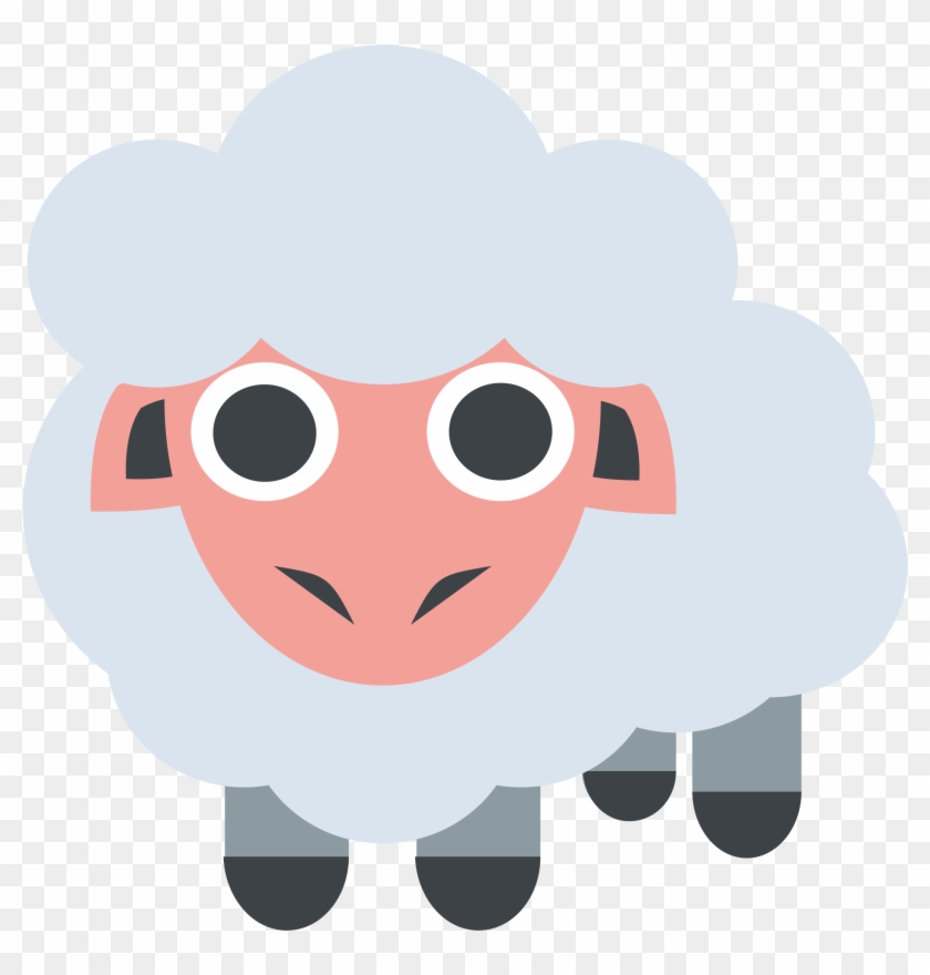 Mall Animal Cliparts 23, Buy Clip Art - Sheep Emoji #570570
